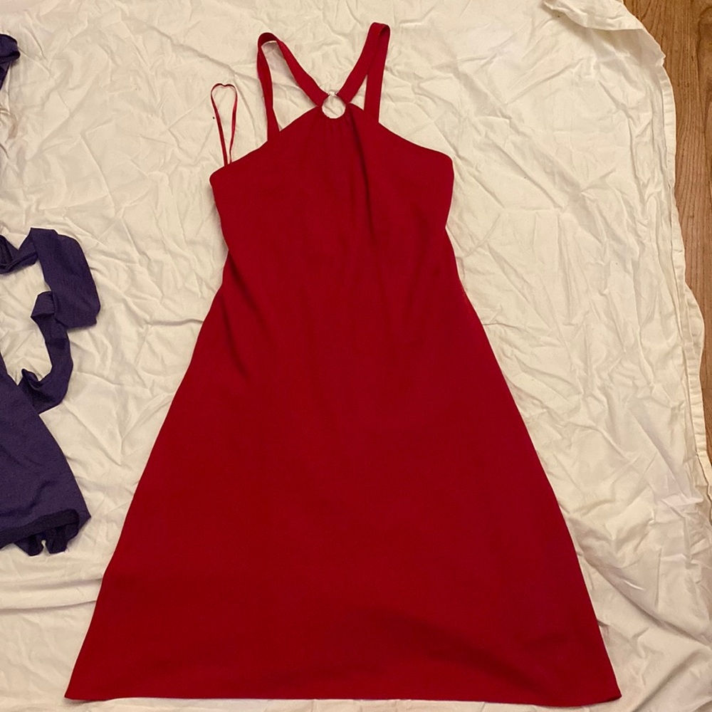 Red Mid-Length Cocktail Dress